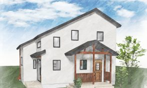 里山辺で平屋暮らしを叶える1.5階建ての家